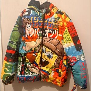Members Only SpongeBob Hooded Puffer Jacket